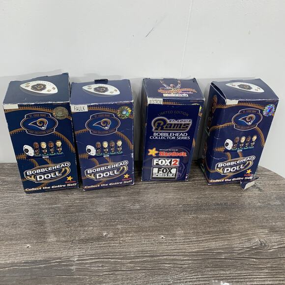 2002 St. Louis Rams Hardee's Bobblehead Lot Of 4 Pace Wistrom Faulk - Picture 7 of 12